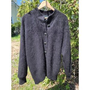 VTG 80s 90s Venesha 80% Angora Jacket Coat Sz. L